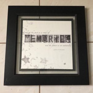 “Memories” Square Decorative Photo
